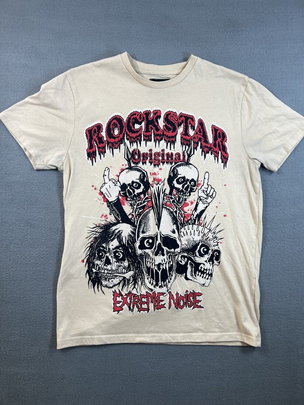 Rockstar Original Women's Beige T-Shirt Size S - Stylish Casual Top